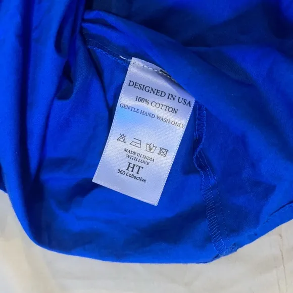 -NWT- HT 360 Collective Blue Layered Ruffle Mini Skirt