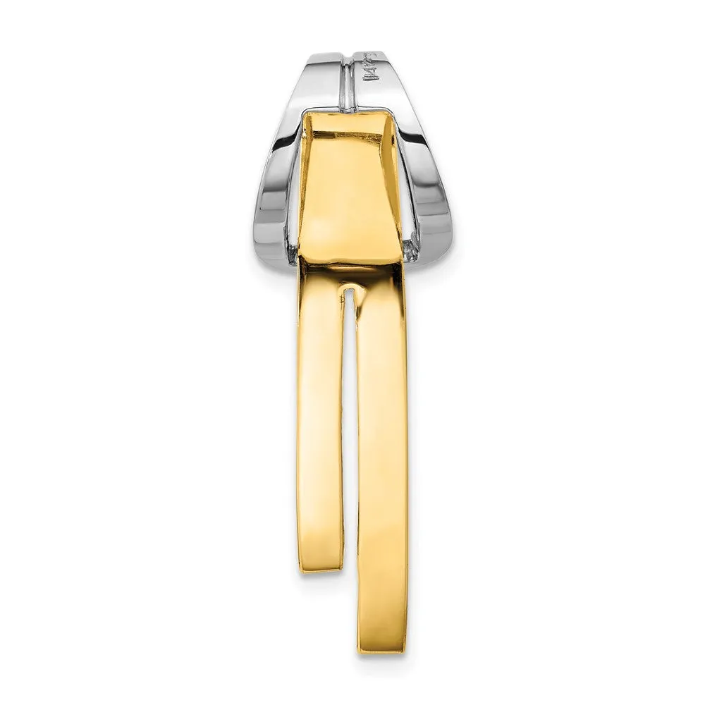 14k Two-tone Knot Slide
