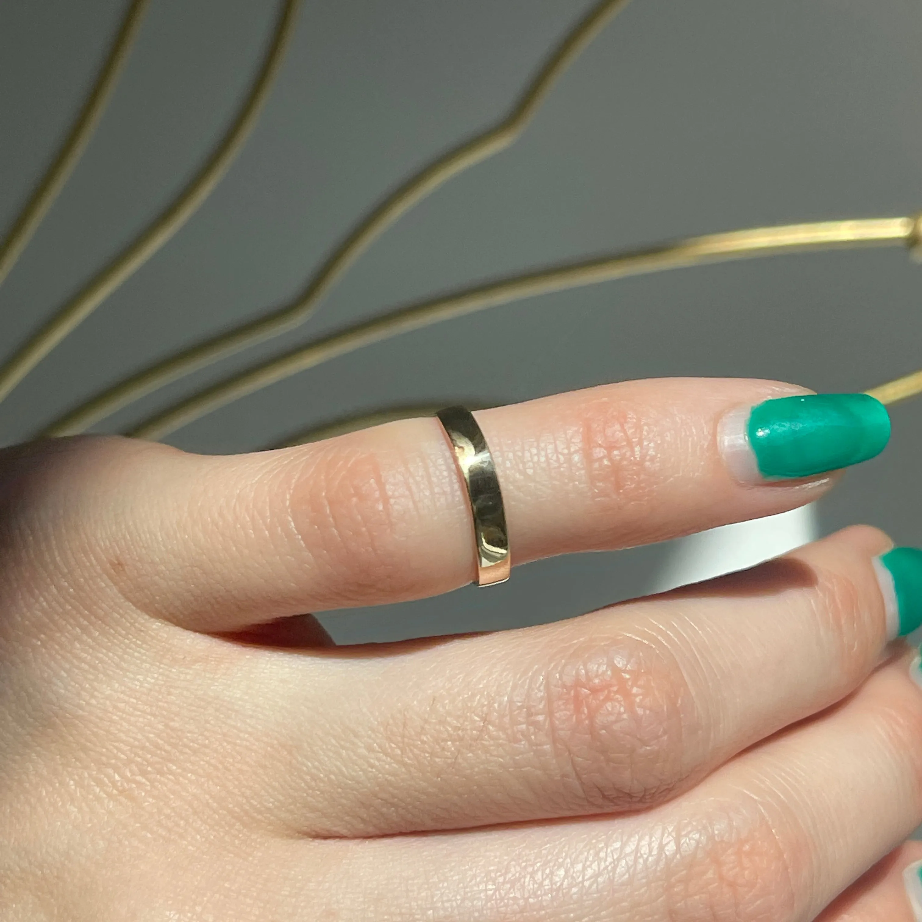 14KT Yellow Gold Polished Band Toe Ring