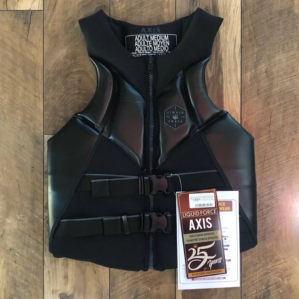 2020 Liquid Force AXIS CGA PFD / Life Jacket BLACK