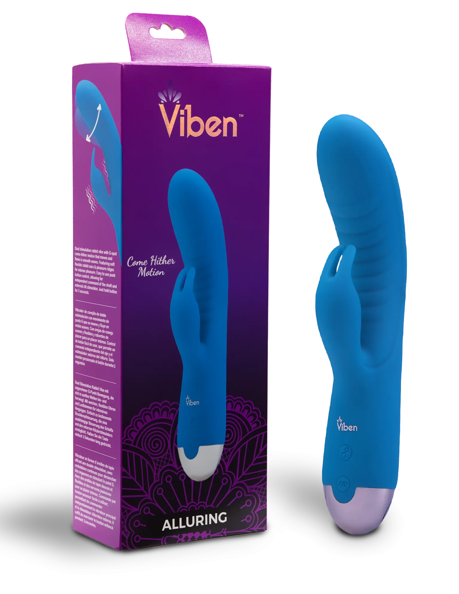 AlluRing - Come Hither G-Spot Rabbit - Ocean