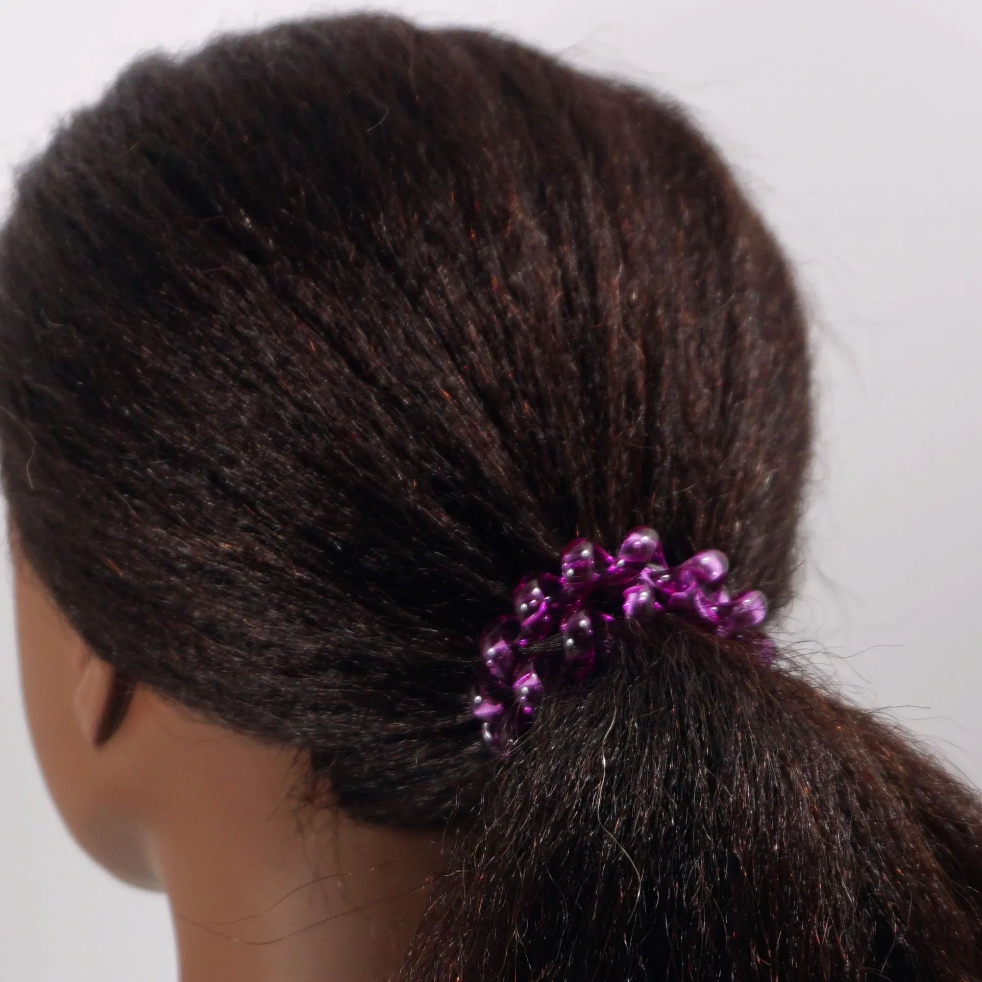 Amelia Beauty Products 8 Large Smooth Elastic Hair Coils, 2. 5in Diameter Thick Spiral Hair Ties, Gentle on Hair, Strong Hold and Minimizes Dents and Creases, Coral Tones