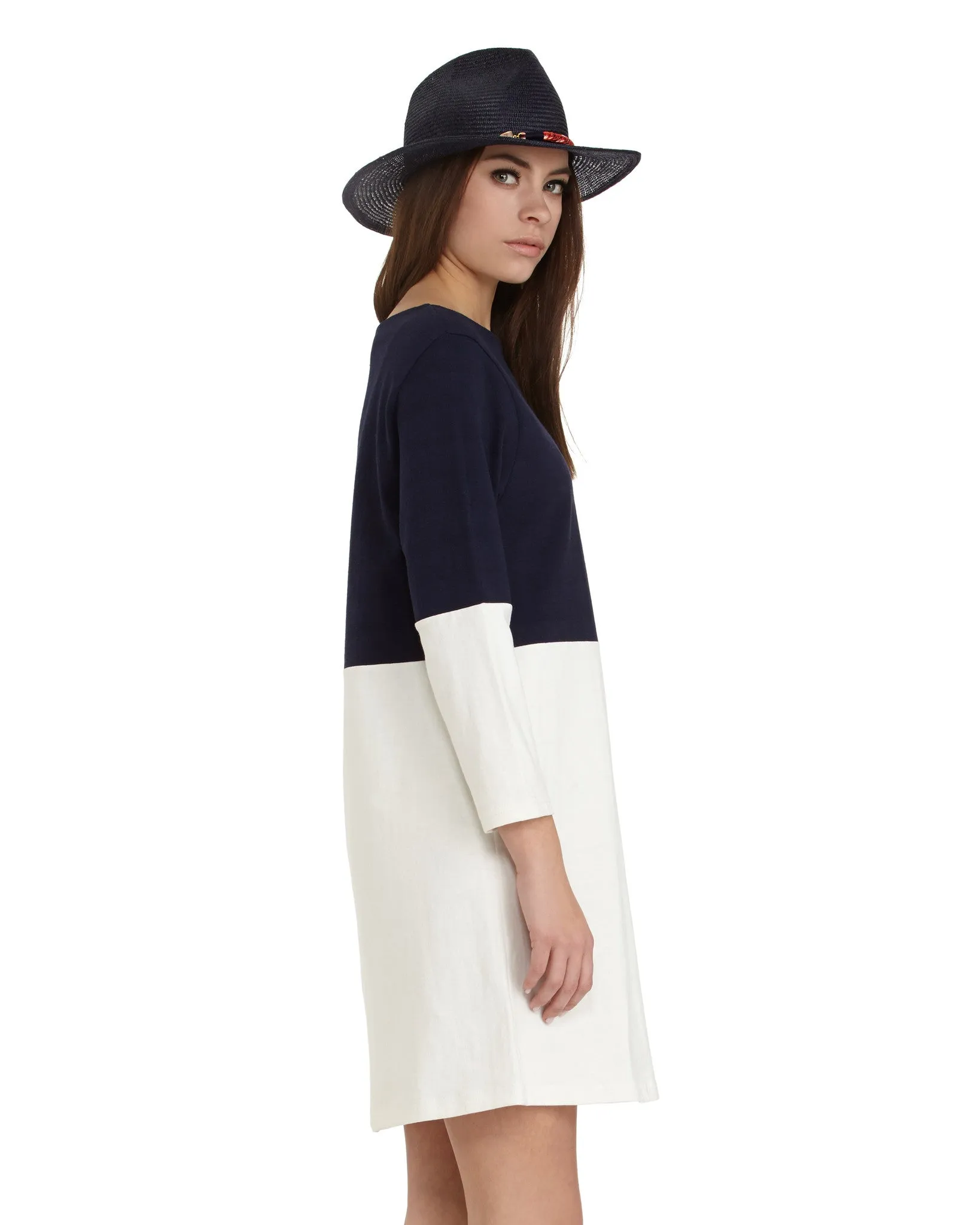 Apiece Apart Tee Dress | Navy & White - FINAL SALE