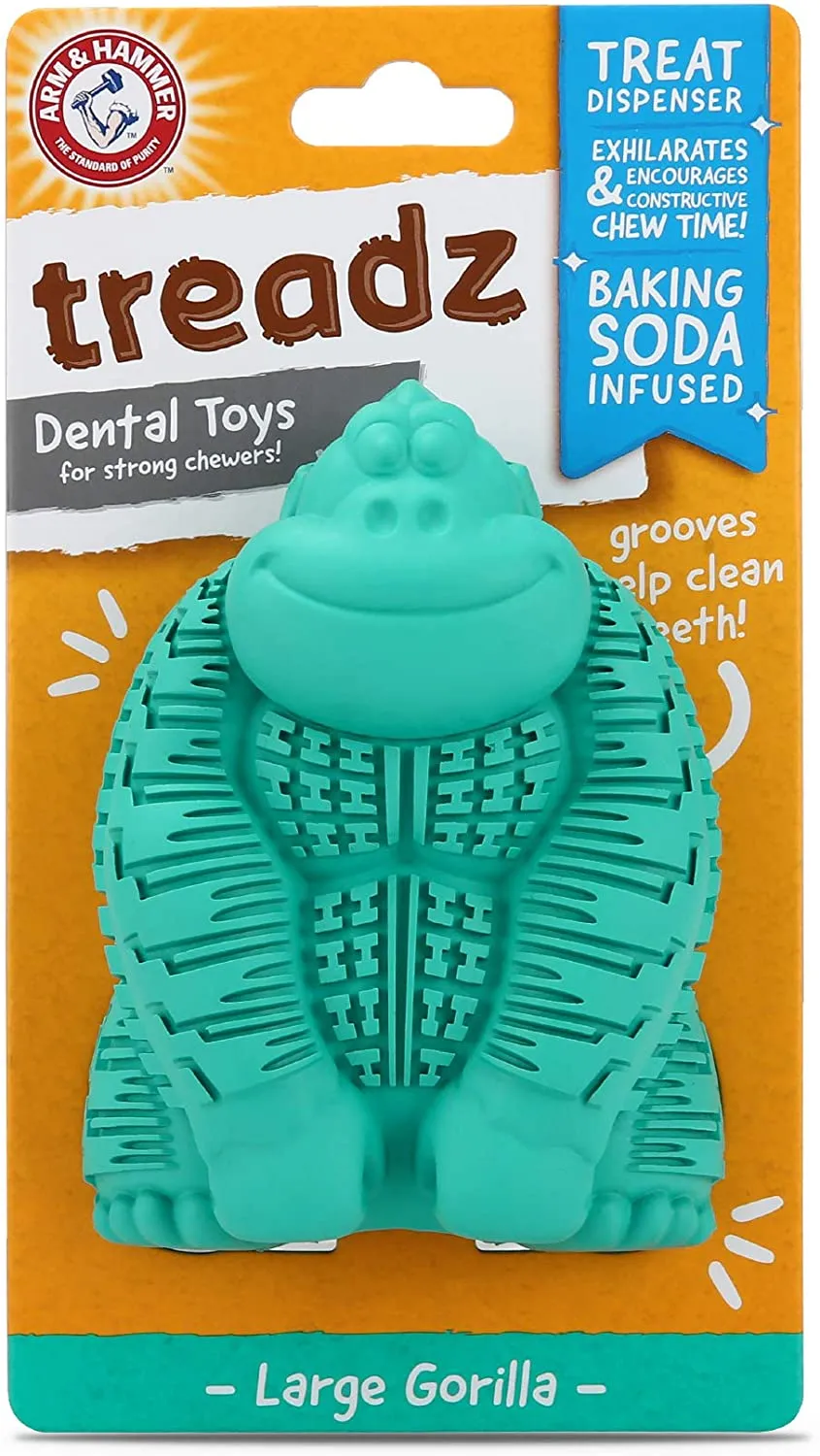 Arm & Hammer FFP8831ST Super Treadz Gorilla! Helps keep your dog’s teeth clean while he plays.
