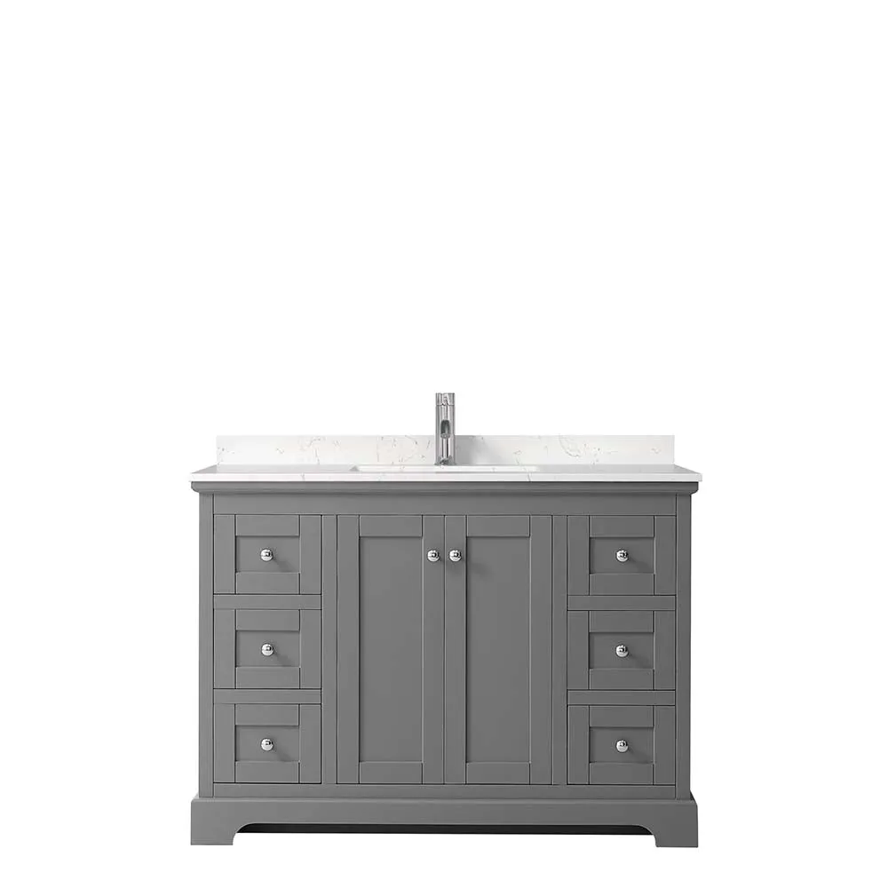 Avery 48 Inch Single Bathroom Vanity in Dark Gray