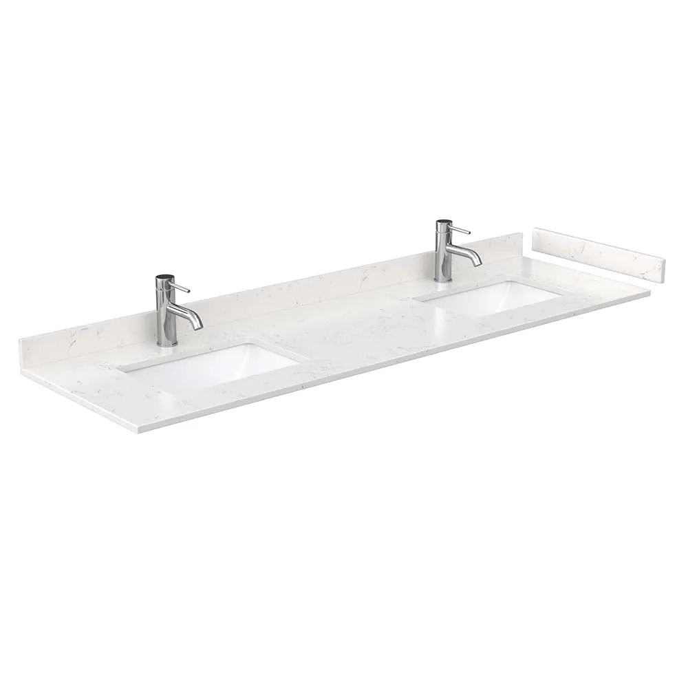Avery 72 Inch Double Bathroom Vanity in Dark Blue