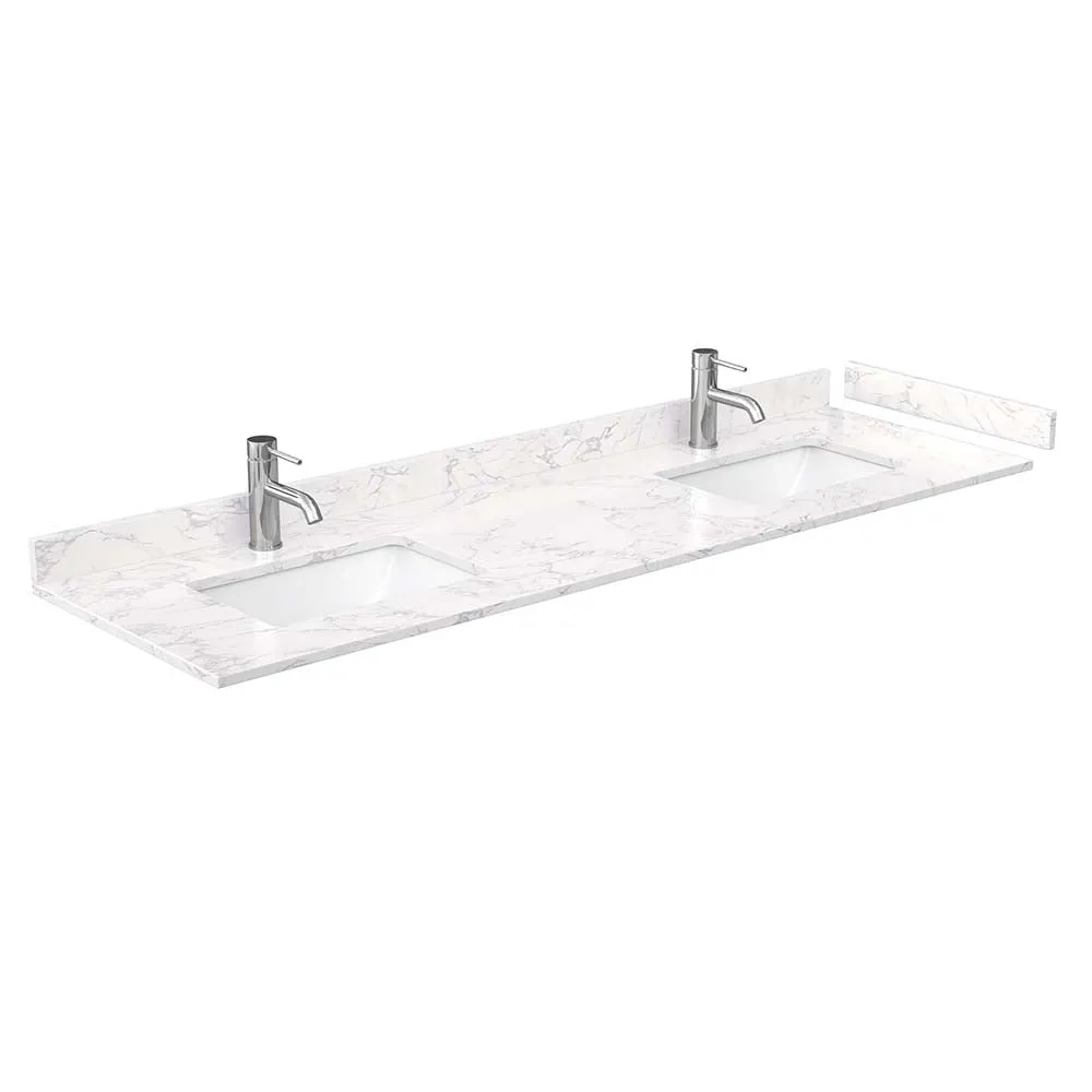 Avery 72 Inch Double Bathroom Vanity in Dark Blue