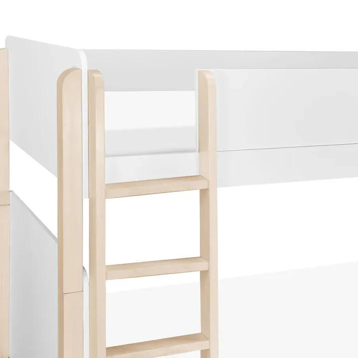 Babyletto TipToe Bunk Bed - White / Washed Natural
