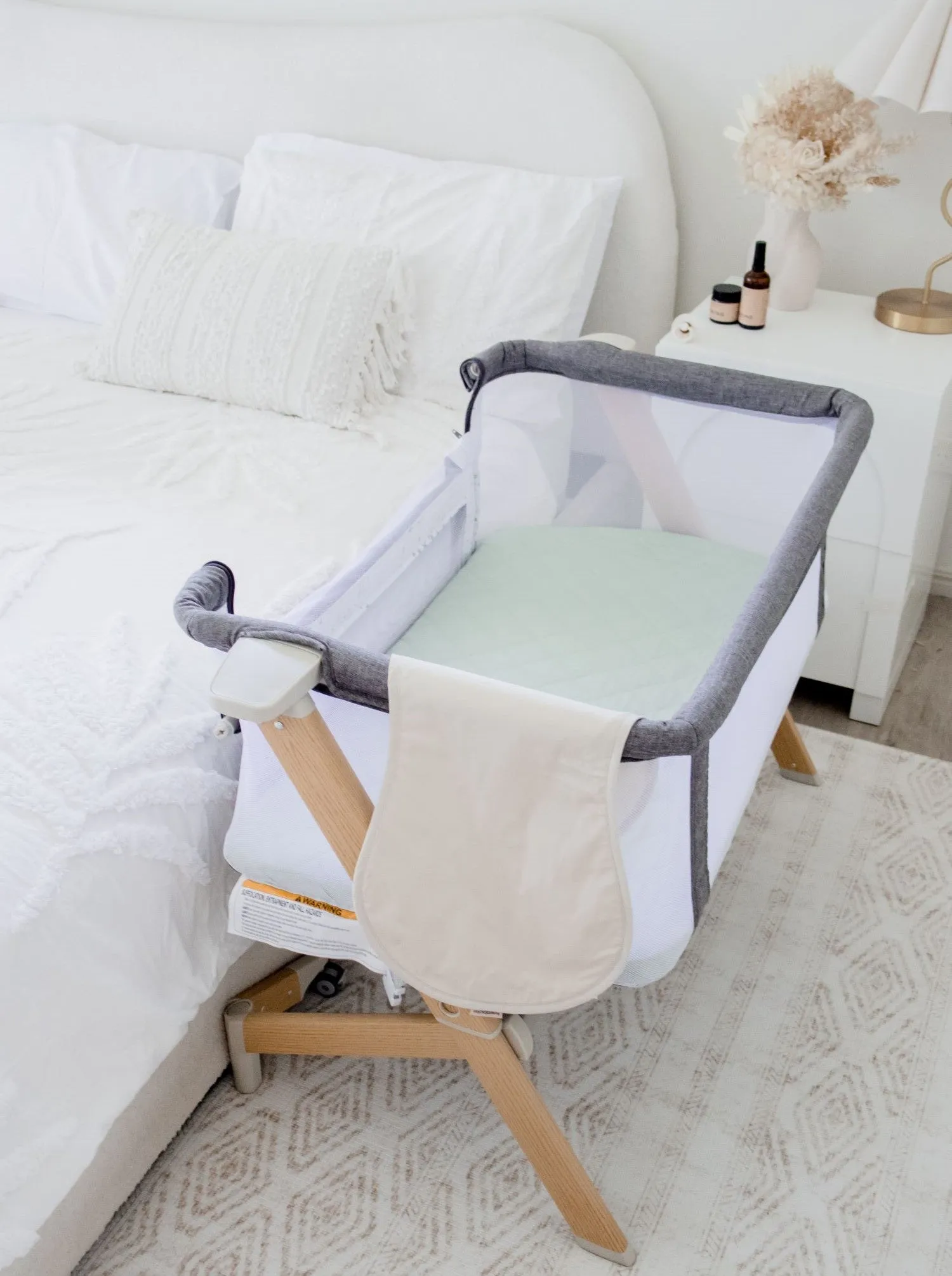 Bambella Co-Sleeper Fitted Waterproof Sheet | Fern