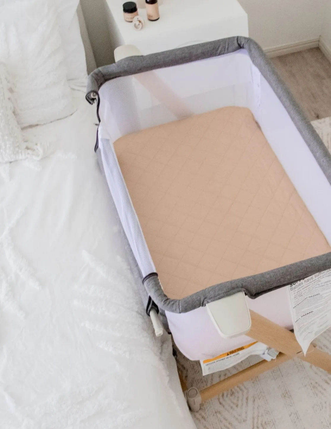 Bambella Co-Sleeper Fitted Waterproof Sheet | Nude