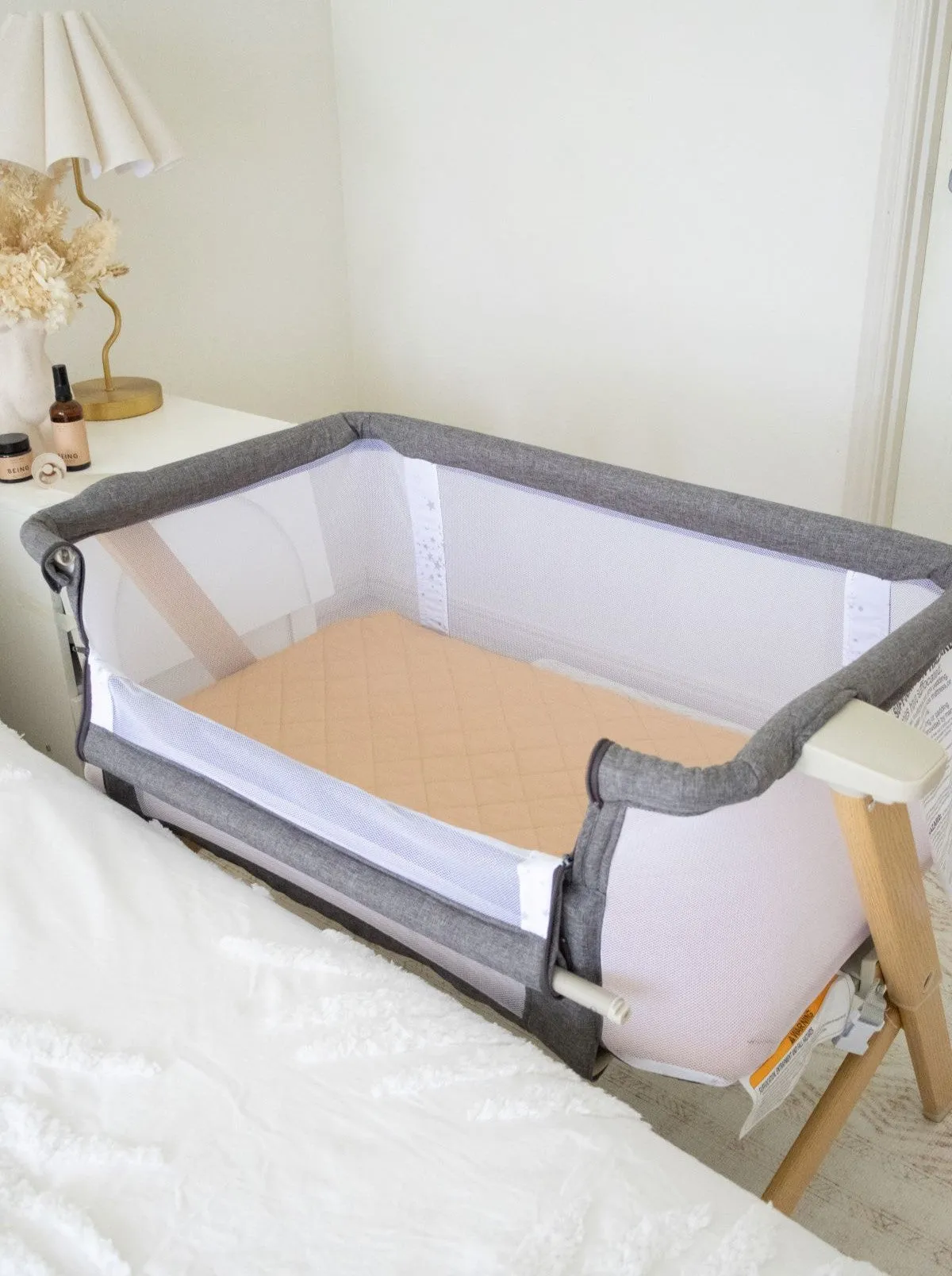 Bambella Co-Sleeper Fitted Waterproof Sheet | Nude