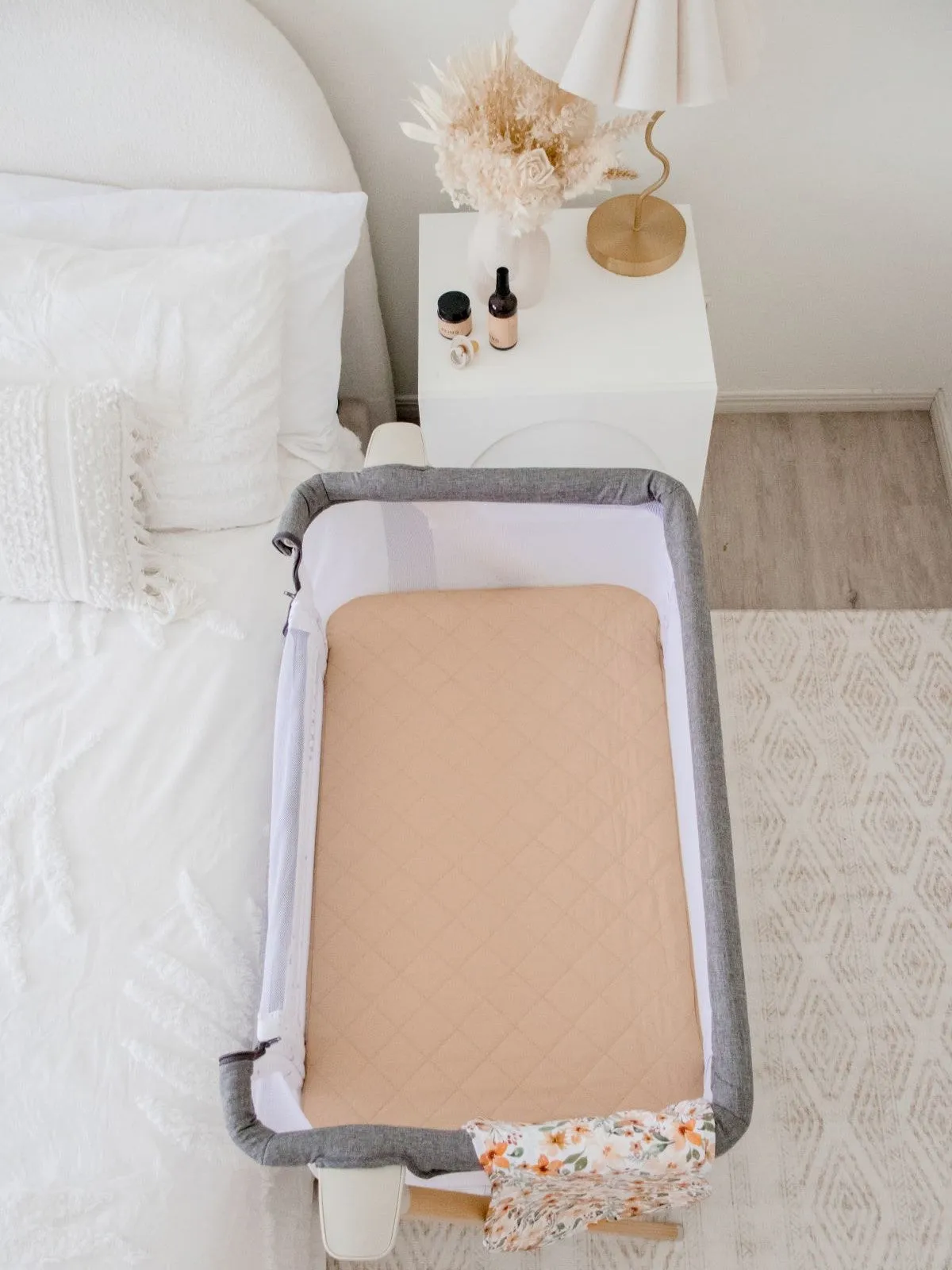 Bambella Co-Sleeper Fitted Waterproof Sheet | Nude
