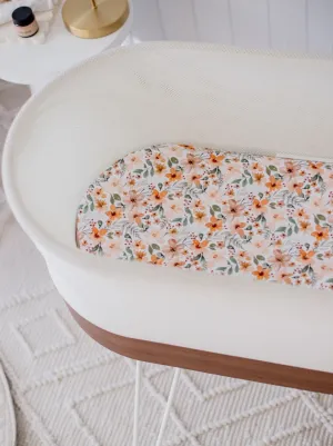 Bambella Waterproof Moses Bassinet Sheet | Bloom