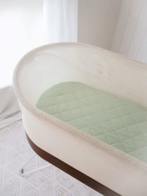 Bambella Waterproof Moses Bassinet Sheet |  Fern