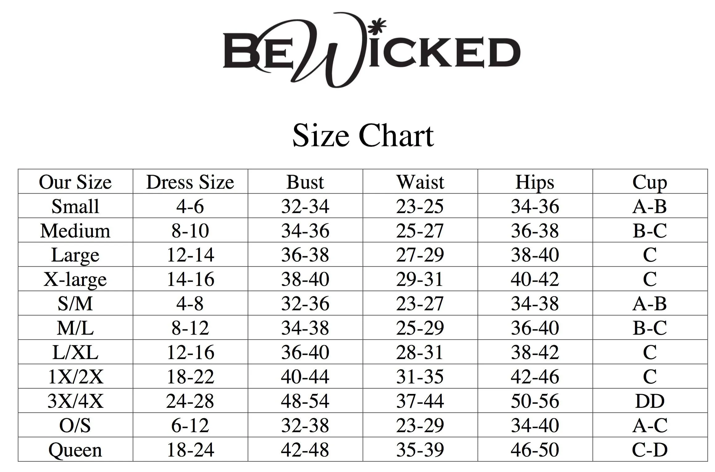 Be Wicked - Cosette - Babydoll - Zwart