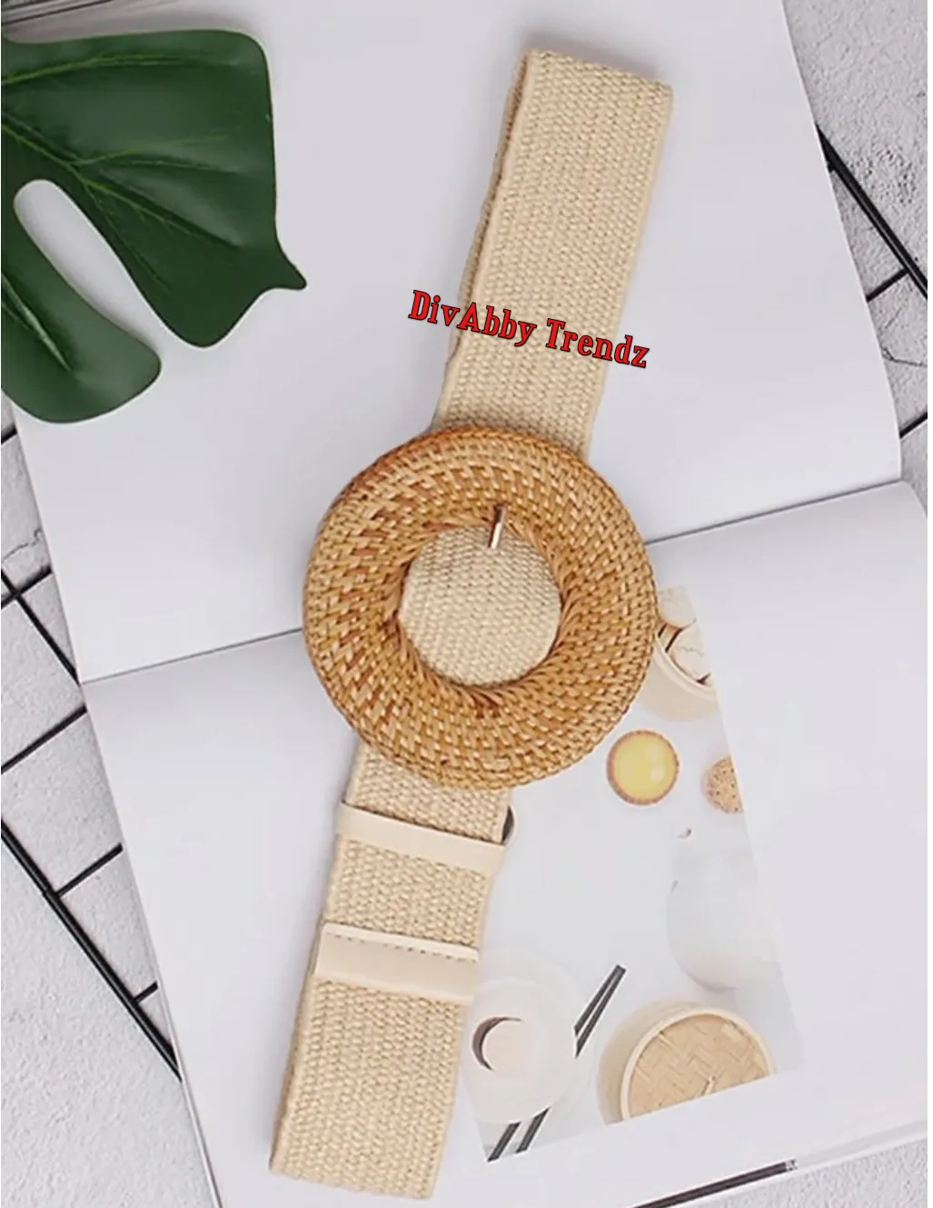 Bella Rattan STRETCHY WAIST BELT (NEW)