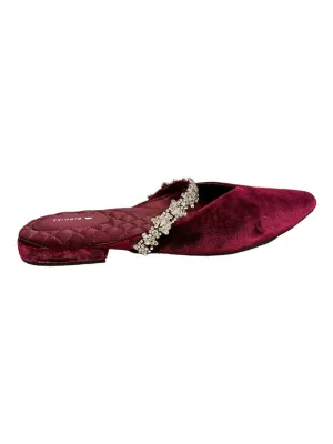 birdies velvet slides ruby 10