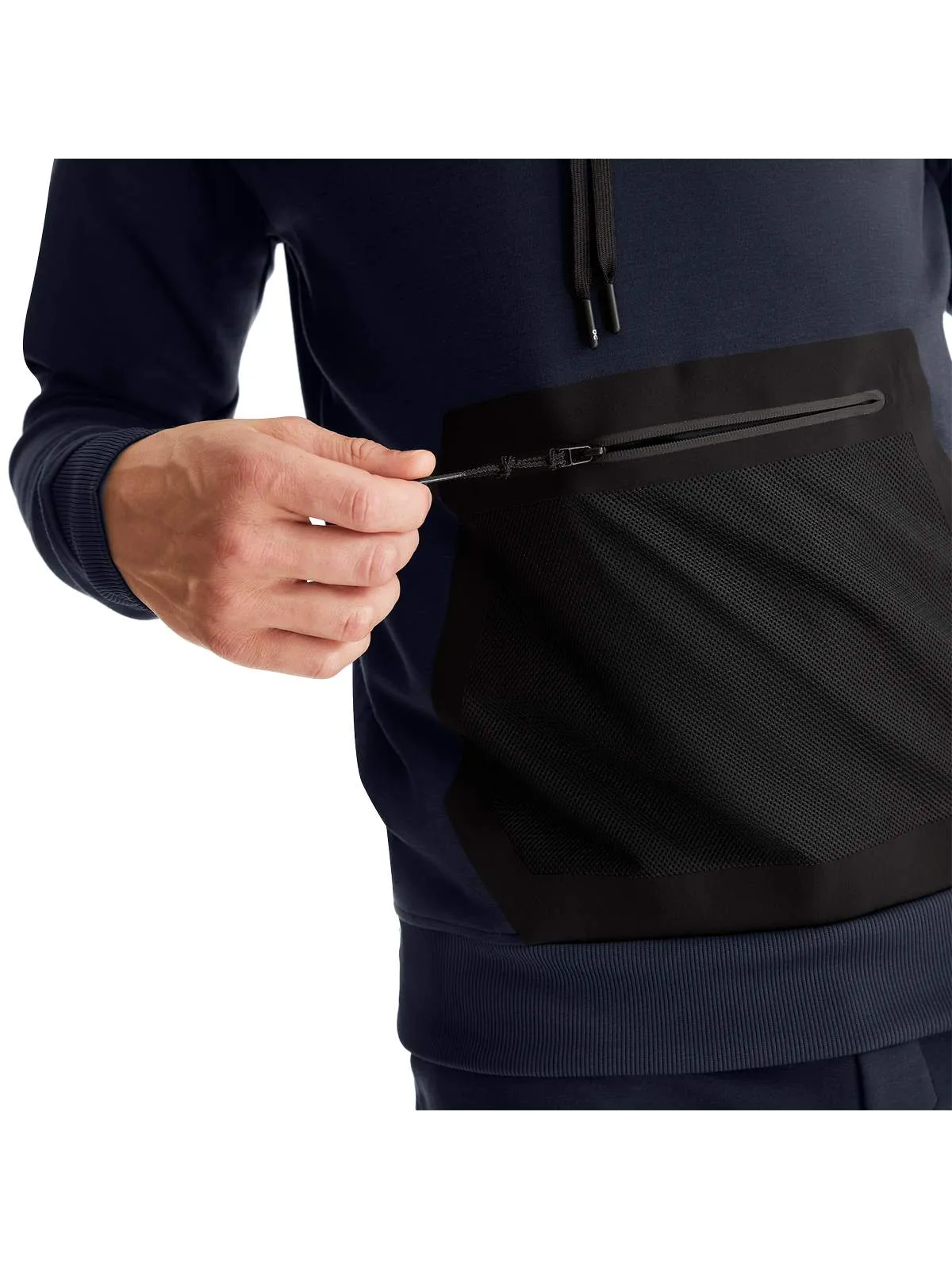 Bluza z kapturem ON RUNNING Hoodie granatowy