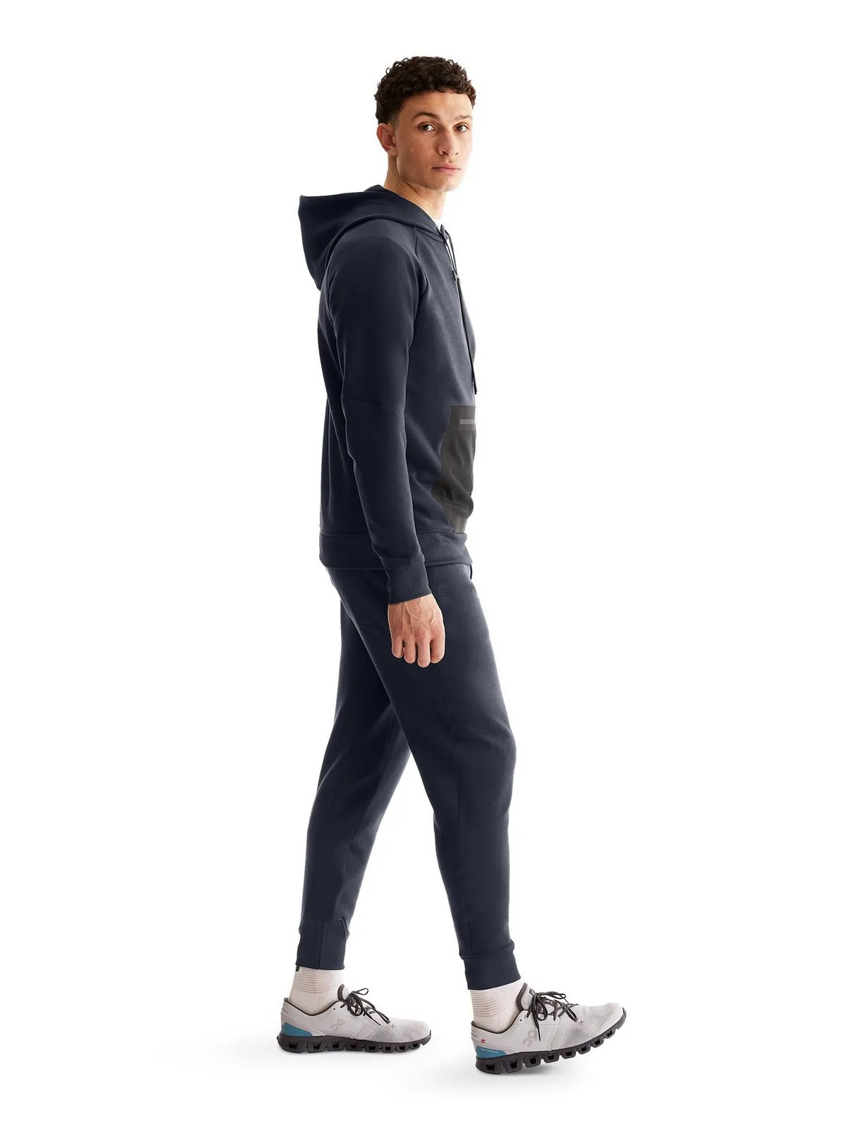 Bluza z kapturem ON RUNNING Hoodie granatowy