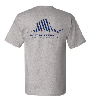Boat Builders Trading Co. Striped Sailfish Short Sleeve Shirt