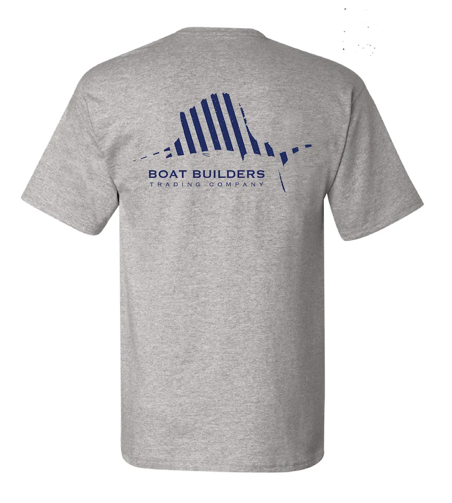 Boat Builders Trading Co. Striped Sailfish Short Sleeve Shirt