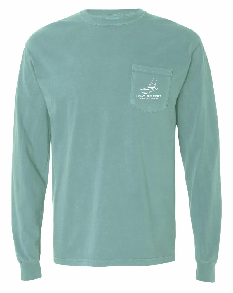 Boat Builders Trading Co. Walkaround  Long Sleeve - Channel Marker Green