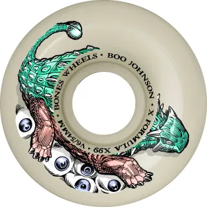 Bones - XF Boo Dino-Sortas 56MM 99A V6 Wide-Cut Skateboard Wheels