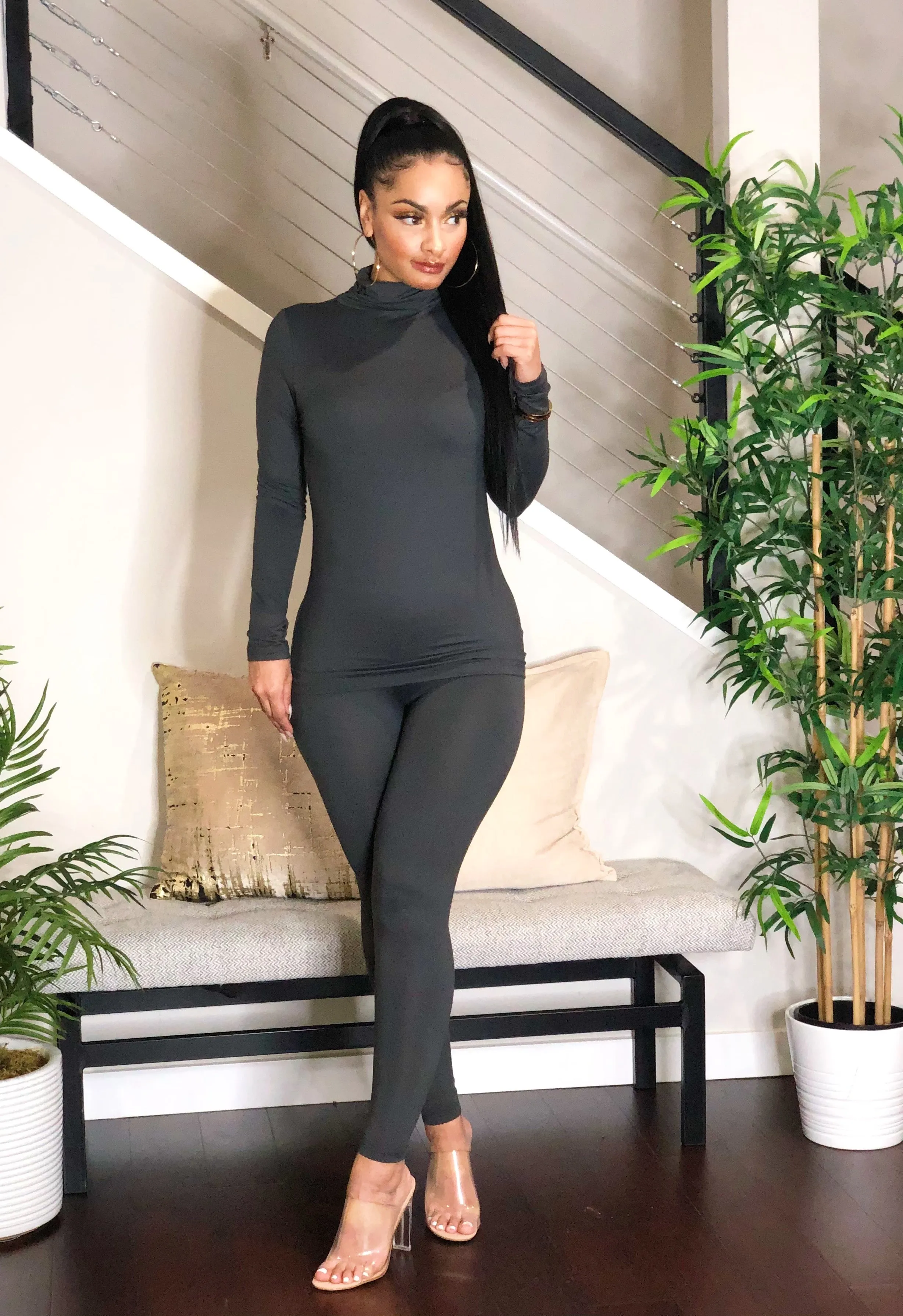Butter Soft Legging Set (Grey)