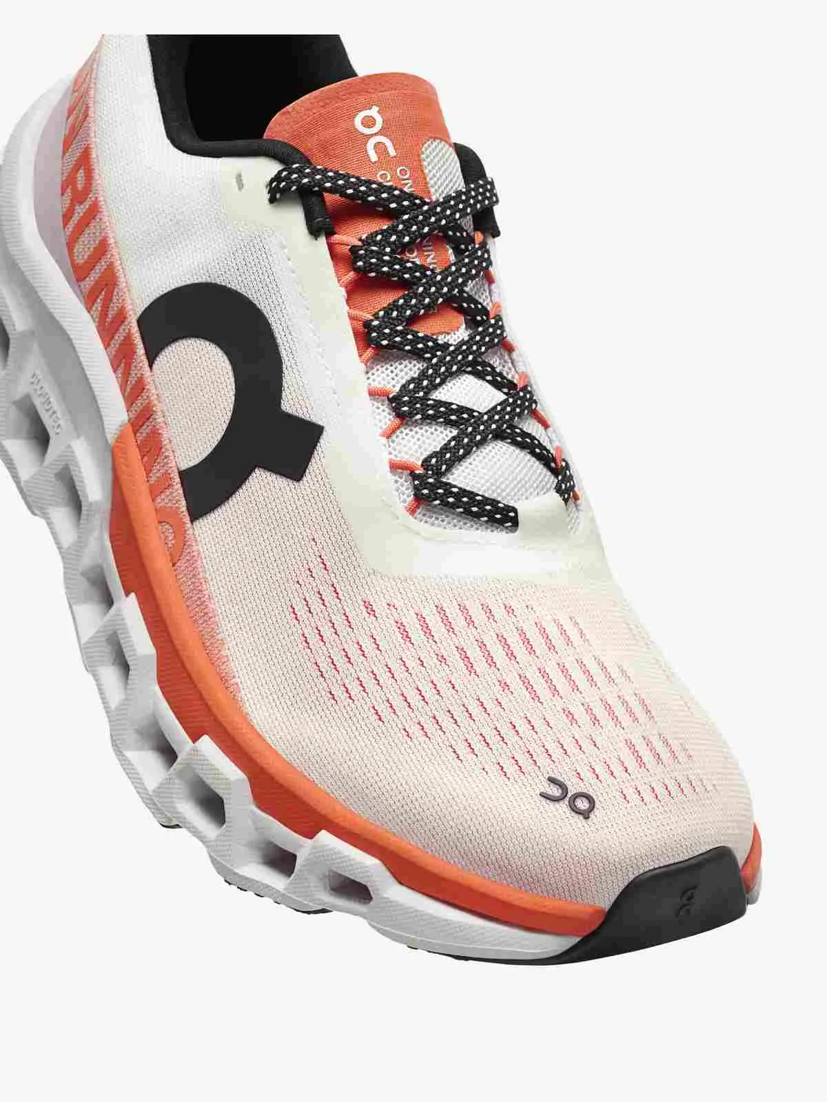 Buty do biegania męskie ON RUNNING Cloudmonster 2 biały pomarańcz
