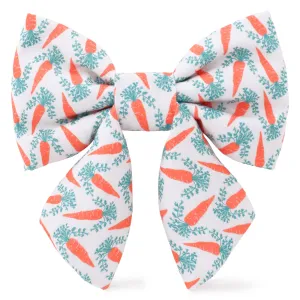 Carrot Patch Lady Dog Bow