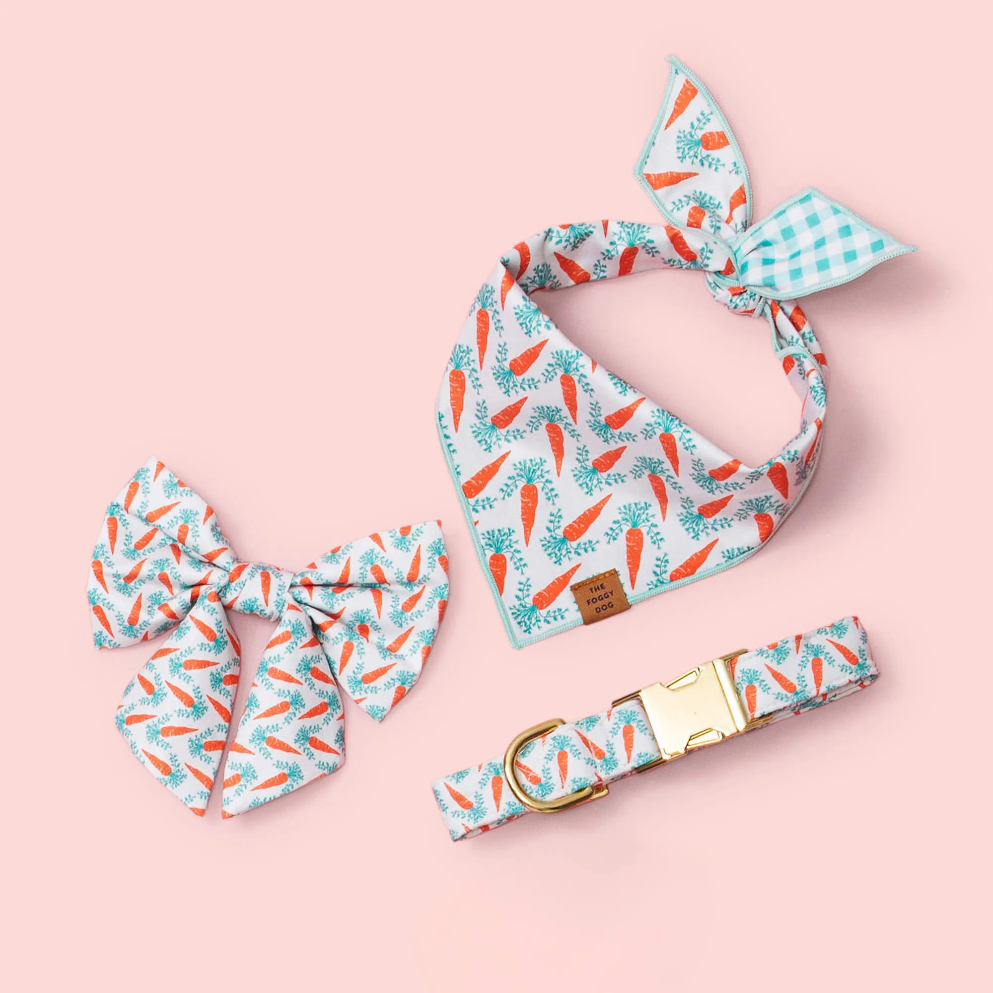 Carrot Patch Lady Dog Bow