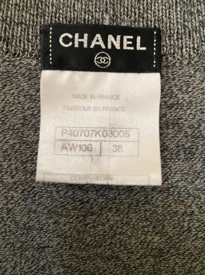 Chanel Sleeveless Bead Accent Slip on Dress