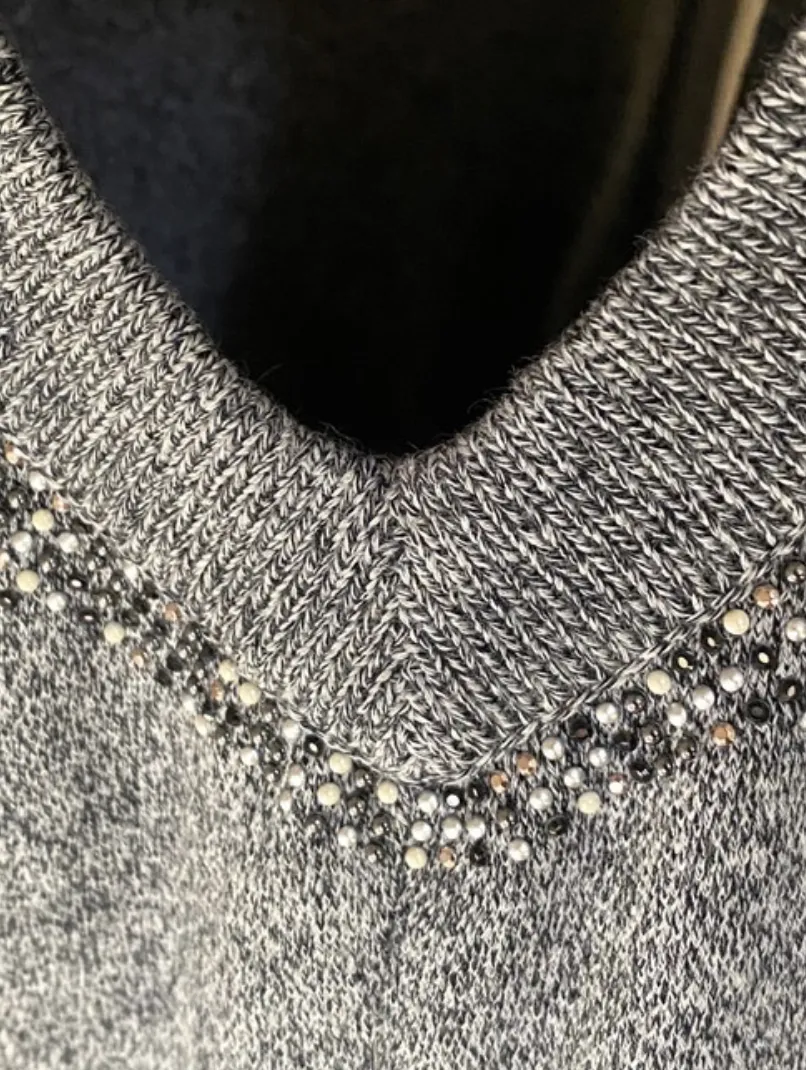 Chanel Sleeveless Bead Accent Slip on Dress