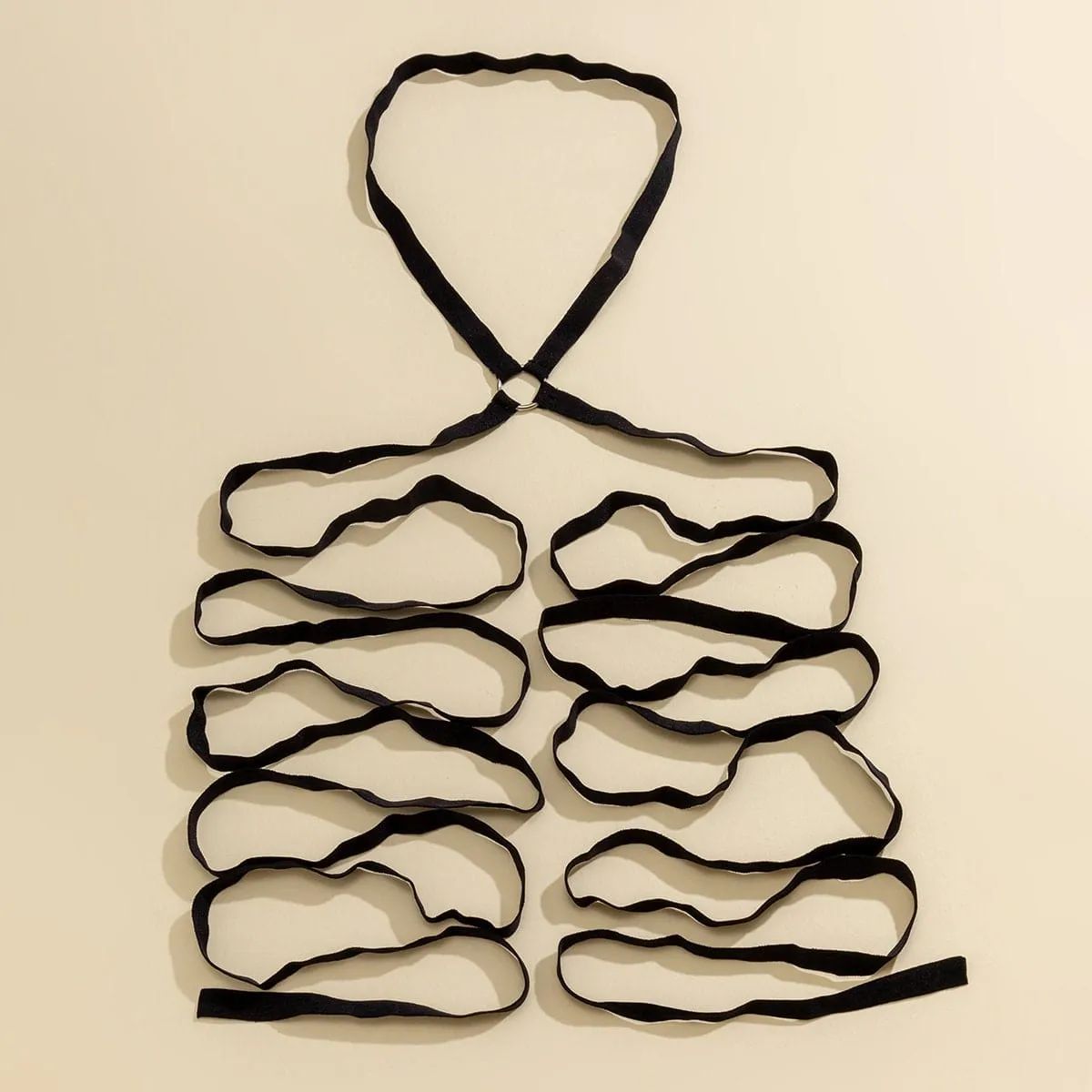 Chic Halo Charm Elastic Band Harness Thigh Leg Chain