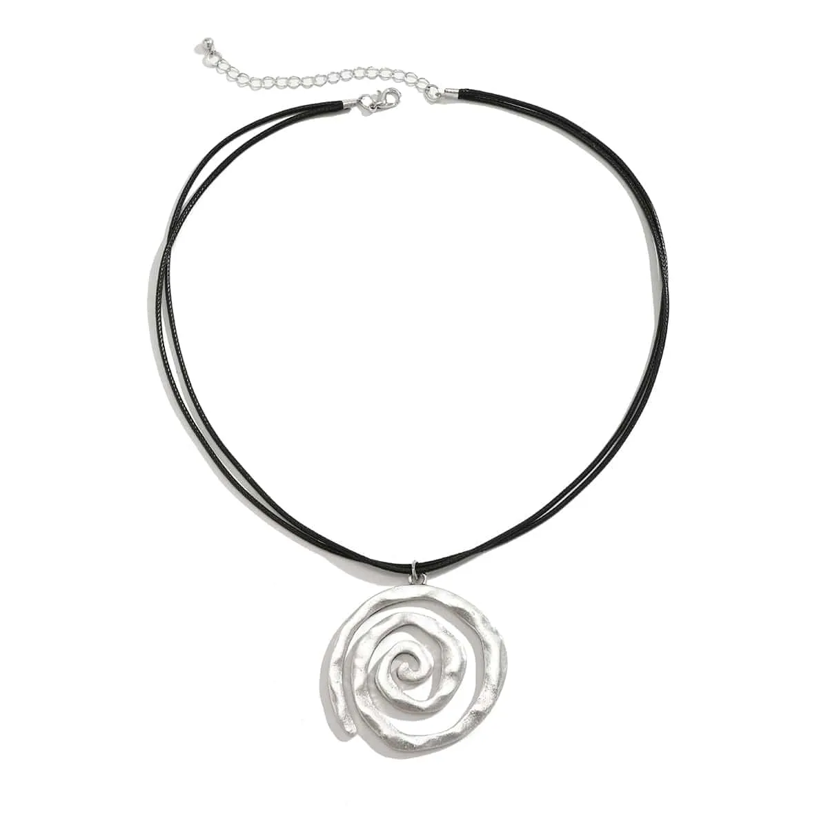 Chic Layered Spiral Wax Cord String Necklace