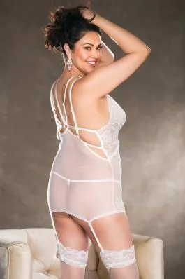 Chopper Bar Lace Gartered Chemise