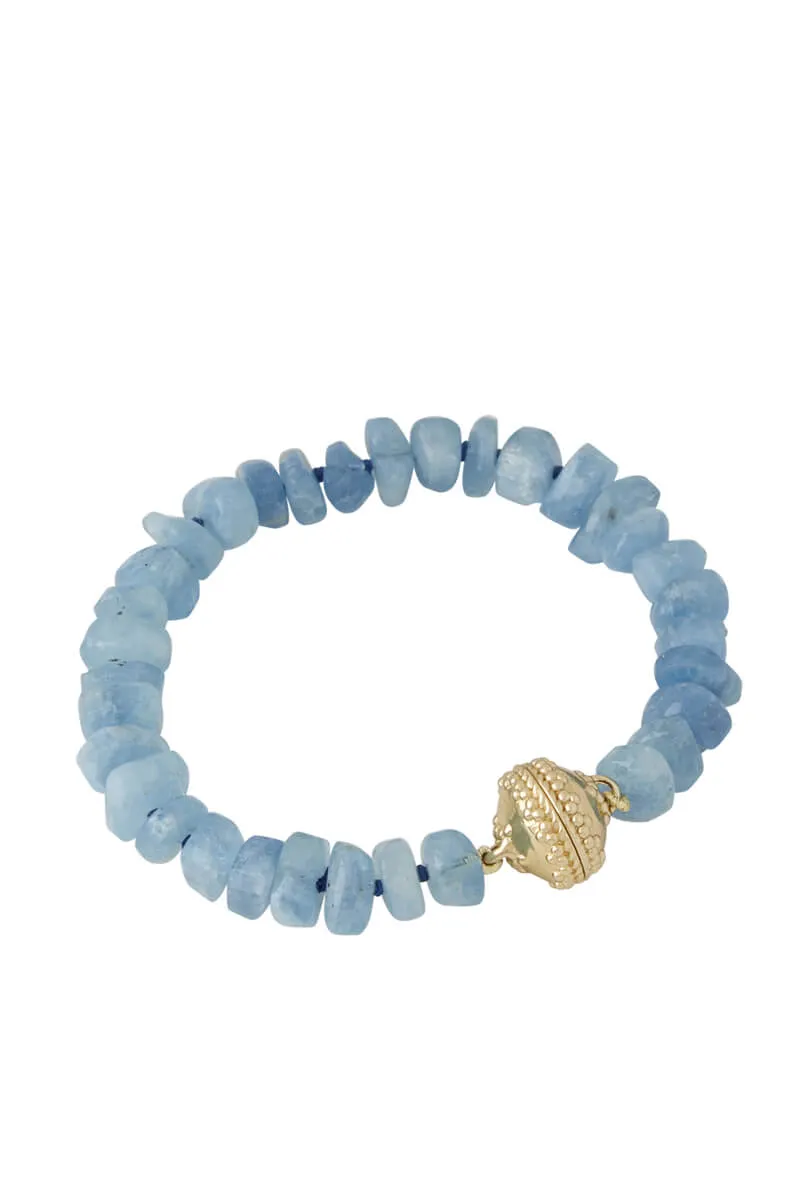 Clara Williams Aquamarine Stretch Bracelet