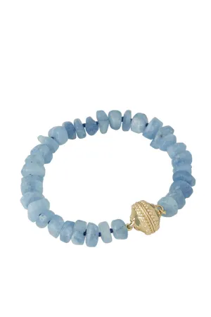 Clara Williams Aquamarine Stretch Bracelet