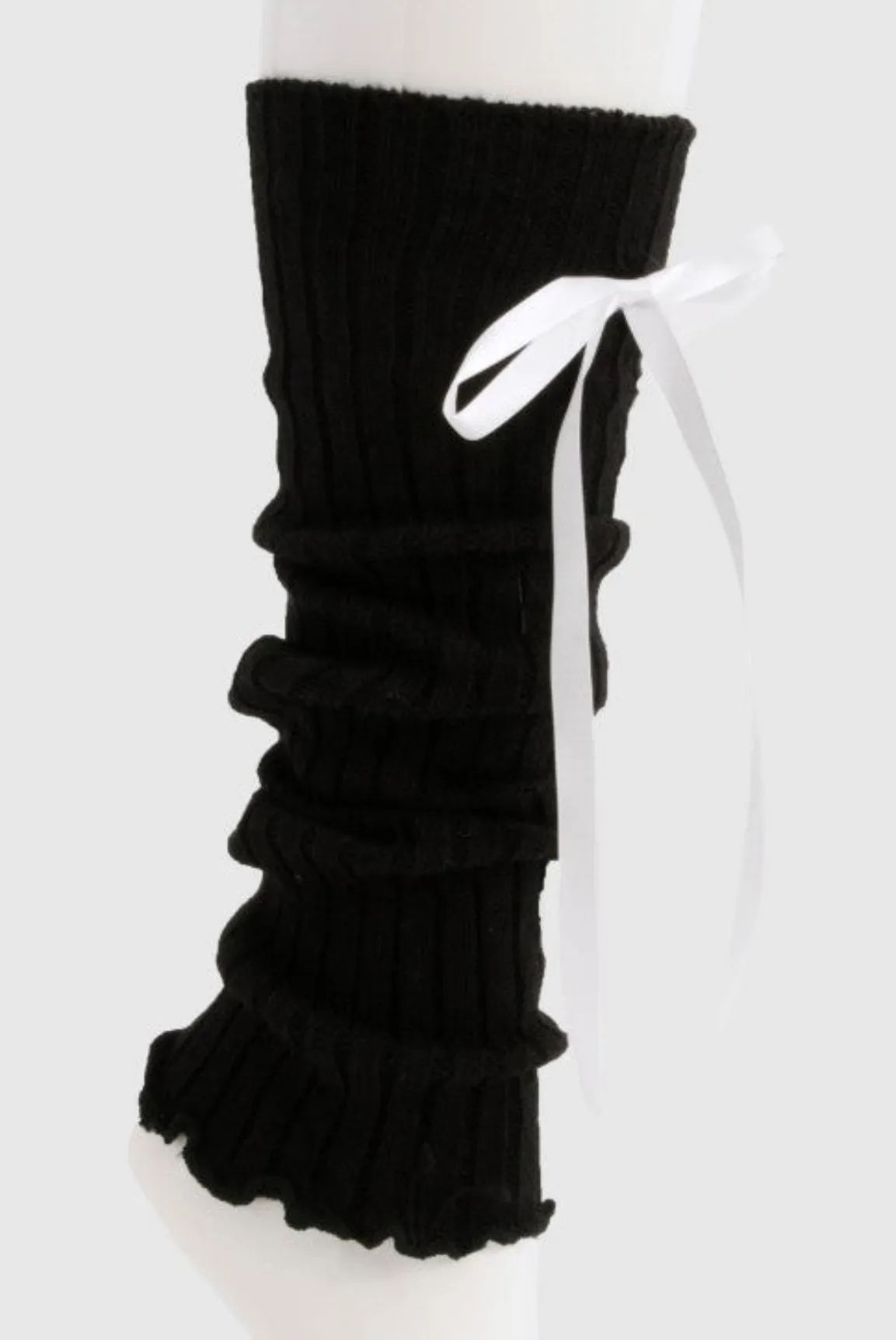 Coquette Bow Knitted Leg Warmers