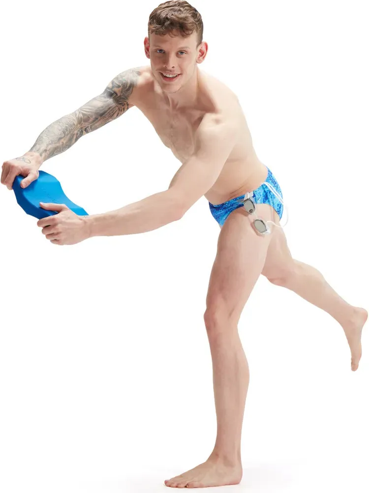 COSTUME SPEEDO UOMO SLIP NUOTO PISCINA BLU BOLLE
