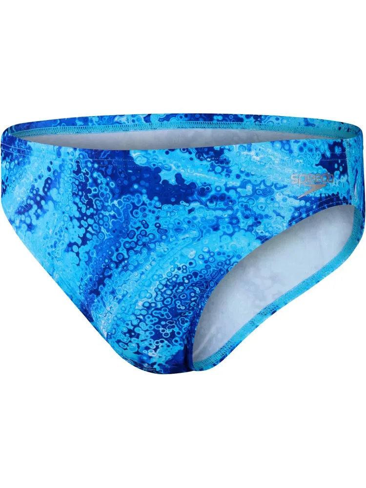 COSTUME SPEEDO UOMO SLIP NUOTO PISCINA BLU BOLLE
