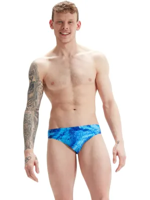 COSTUME SPEEDO UOMO SLIP NUOTO PISCINA BLU BOLLE