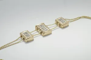 Cotton Jewelry Cotton Bale Diamond Slide Bracelet