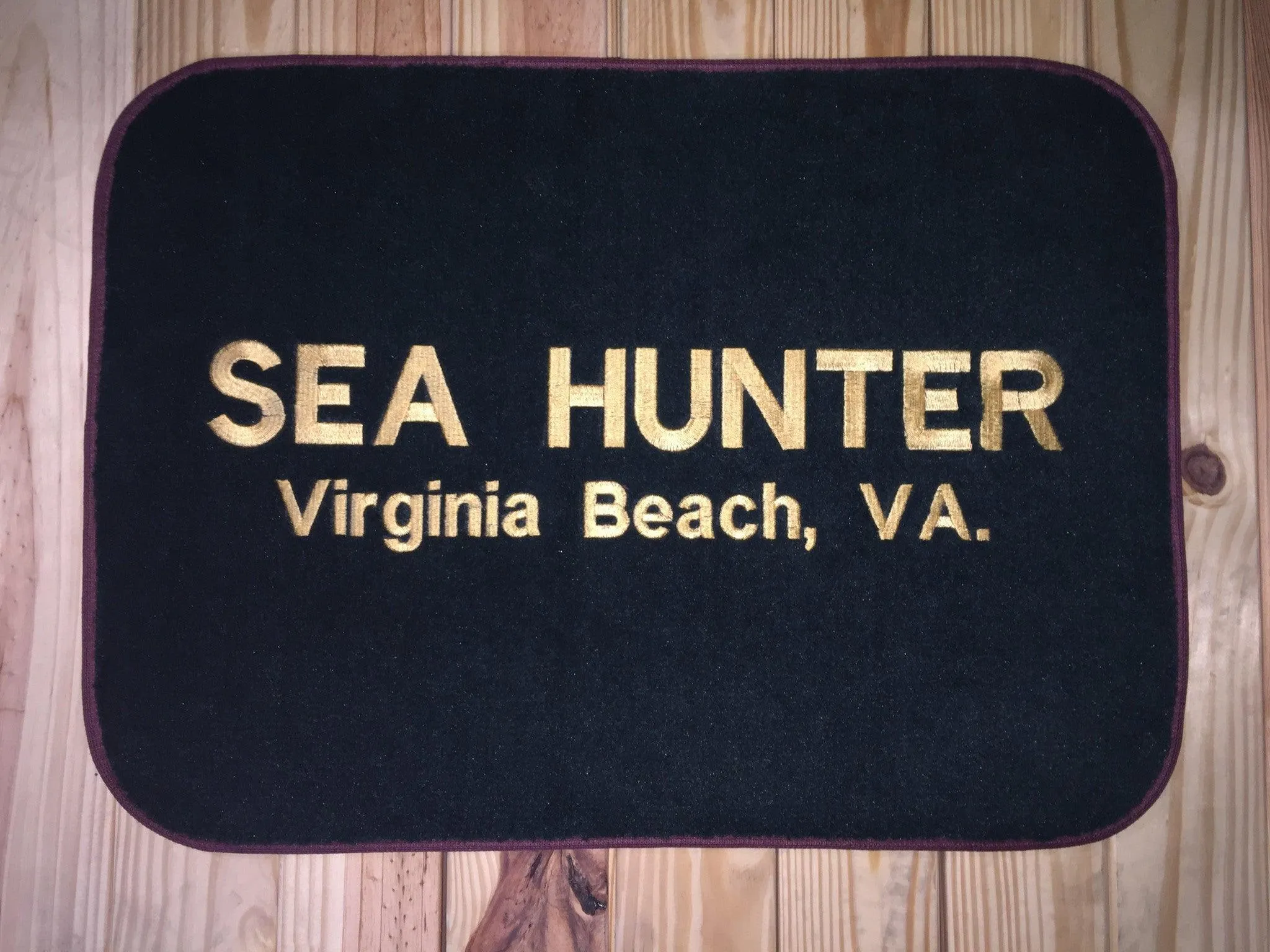 Custom 18" X 24" Marine Dock and Deck Mat w/Binding