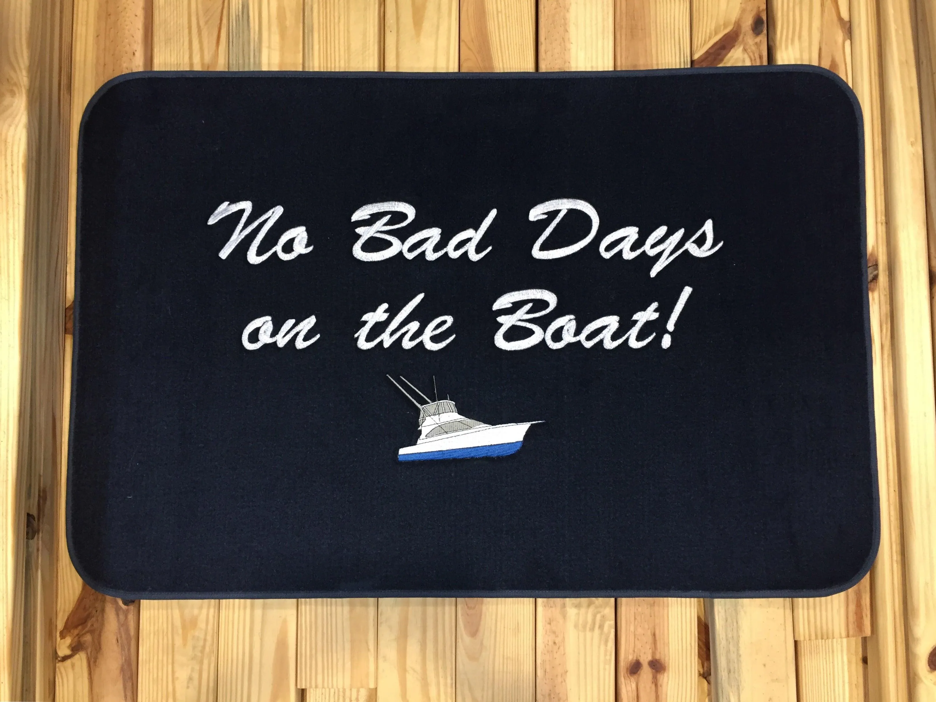 Custom 18" X 24" Marine Dock and Deck Mat w/Binding