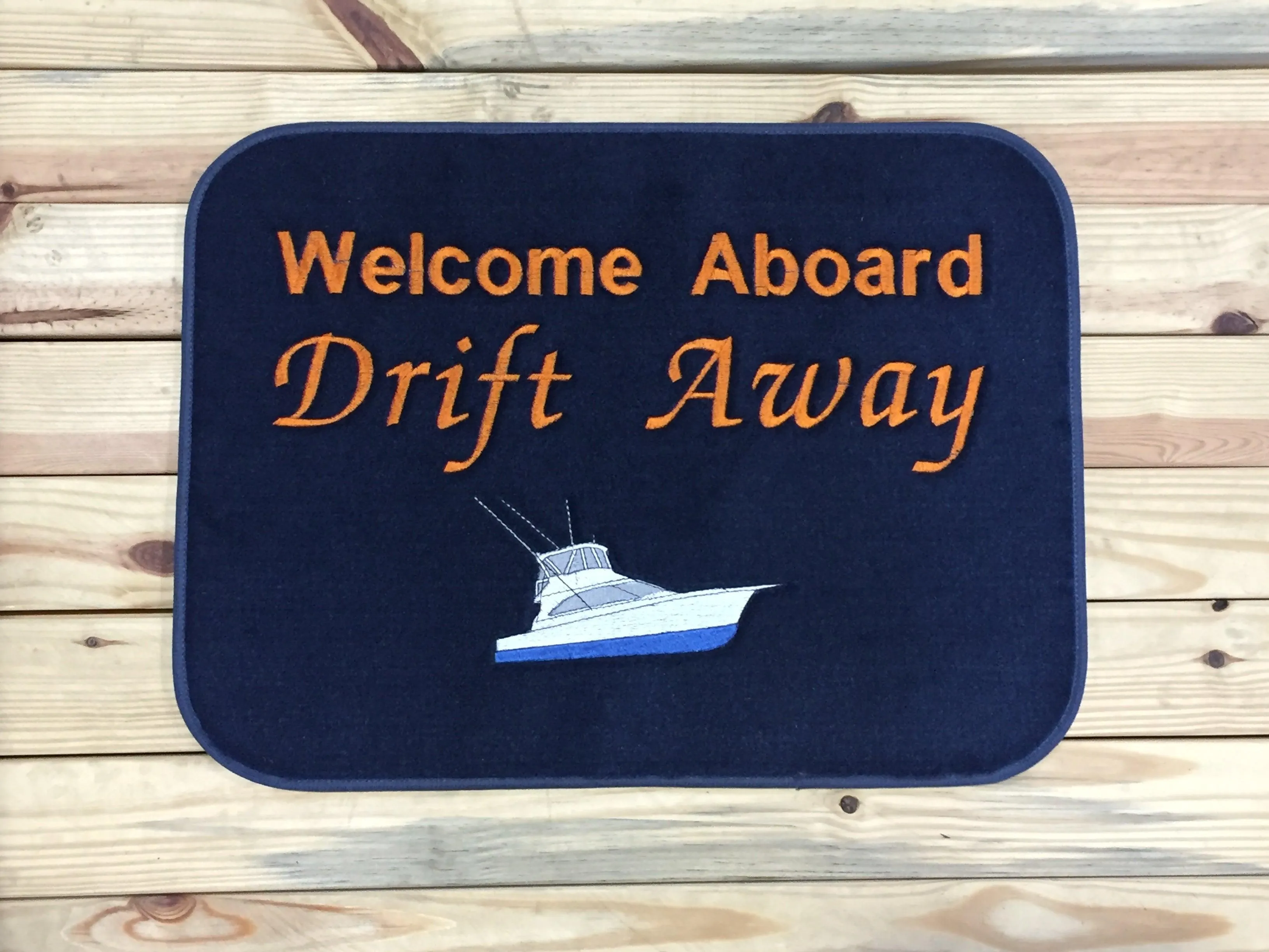 Custom 18" X 24" Marine Dock and Deck Mat w/Binding
