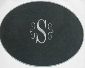 Custom 20" X 36" Oval Marine Mat w/Binding
