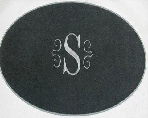 Custom 20" X 36" Oval Marine Mat w/Binding
