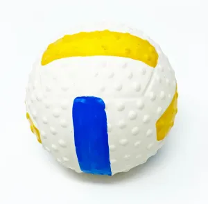 Dog ball squeaky yellow and blue ball dogs just love these