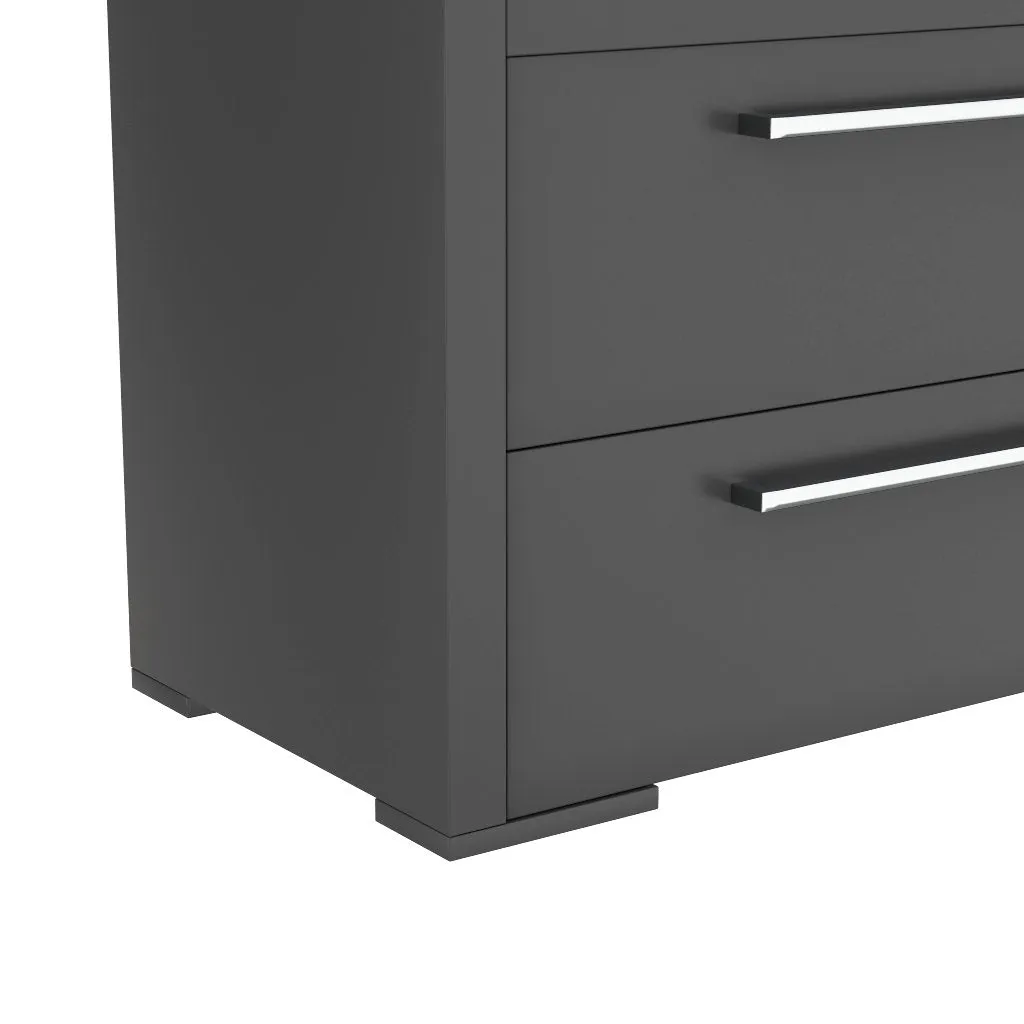 double dresser drawer 6 - Alpine - Dark Gray